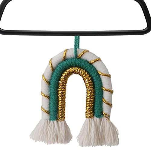 Jildouf Boho-Weihnachtsschmuck, Mini-Makramee-Wandbehang mit Boho, moderne Heimdekoration, Zubehör für Schlafzimmer, Kinderzimmer, Baby-Kinderzimmer