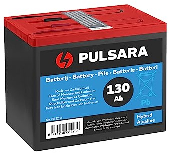 Pulsara Batterie de clôture hybride alcaline 9 V/130 Ah