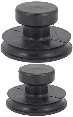 MILISTEN 2 Stück Buddha-Klangschalen-Hebegriffe Schwarzer Gummi-Klangschalen-Sauger Tibetische Schüssel-Saugnäpfe