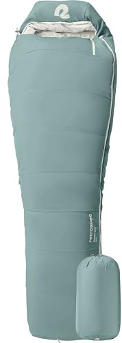 Retrospec Dream 5°, 15° 30 Mummy for Camping, Insulated Cold Weather Lightweight Stuff Sack, Water-Resistant And Adjustable Draw Cords Adult Sleeping Bag, Sacco a Pelo Unisex, Sprucestone, Long