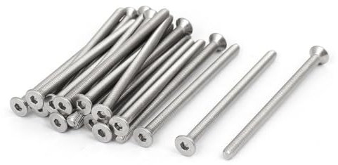 TA-VIGOR 20Pcs Hex Socket Countersunk Head Screw Bolts, M3 x 50mm 316 Stainless Steel Flat Head Socket Cap Screws Bolts Fasteners for Bicycle Motorcycle Repair, Machinery, Household Appliances