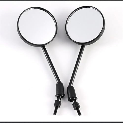 Motorrad Spiegel Für Vespa Für Modell Für GTV Für GTS LT Für LX Für LXV Für Sprint Für Primavera 6 Mm 8 Mm Motorrad Rückansicht Seitenspiegel Runder Roller Lenkerendenspiegel(6mm)