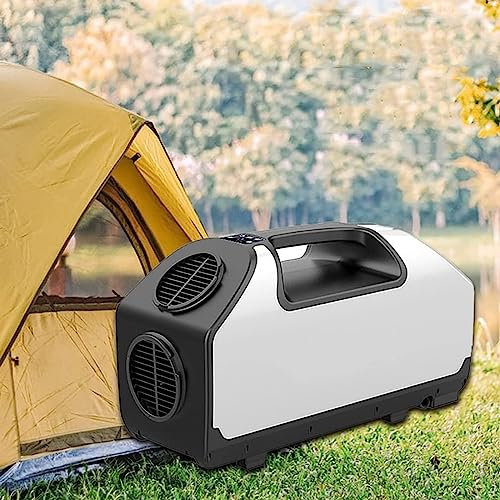 Climatiseur Rv Tente mobile Refroidisseur d’air 3 vitesses, Climatiseur Rv 700W Extérieur avec volume d’air de 210M³ / H, faible consommation d’énergie pour tente de camping-car de camion Vo