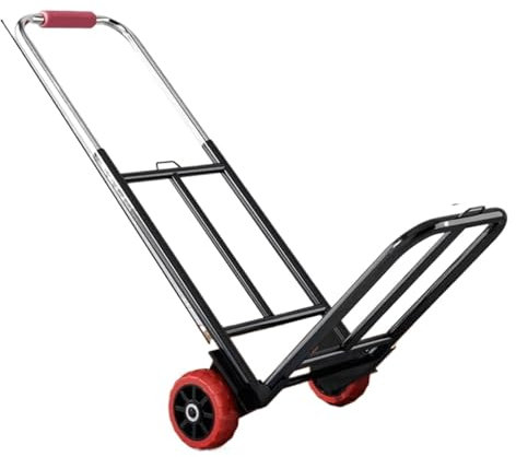 WXBCDS Carrello Portapacchi Pieghevole Carrello portabagagli Multiuso con 3 Corde Elastiche Carrello Pieghevole Regolabile da 70 kg for Viaggi all'aperto e traslochi di generi Alimentari