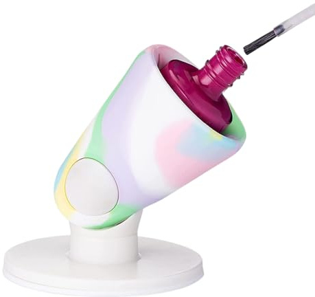Soporte para esmalte de uñas antiderrames, soporte para esmalte de uñas, antiderrames, soporte de base de botella, portátil, exhibición para salón de belleza