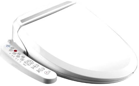 Asiento de inodoro electrónico con calefacción inteligente, control de temperatura, secado de aire caliente, panel táctil inteligente, función de agua caliente ajustable, para hotel, oficina, hospital