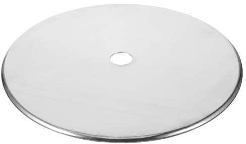 NIYANGLE Adaptador Placa Inducción Anillo Difusor de Calor 28,5 CM Acero Inoxidable Antidesbordamiento Orificio Reparación para Cocina Inducción y Cerámica