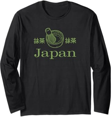 Juego de batidores de té Matcha de Viaje de Japón, Camisetas y Accesorios Manga Larga