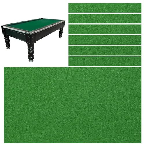 Poolbordsduk ersättningskit, 7-11 fot filtskydd för biljard, snooker, inomhusspel med 6 delar bottenduk