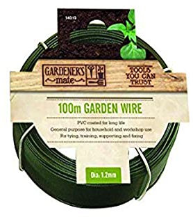 Gardman 14010 Garden Wire - General Purpose, Green, 100 m