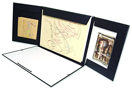 Clairefontaine 48605C - Cartella da disegno con tasche e chiusura con elastico 32x45 cm, Nera