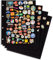 Leuchtturm 339966 Tableros para álbum de alfileres con funda de terciopelo negro, paquete de 4