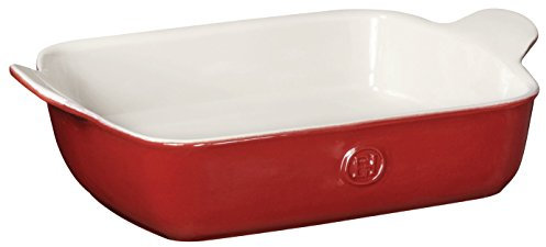 Emile Henry 369628 HR - Pirofila rettangolare in ceramica, misura piccola, colore: rosso