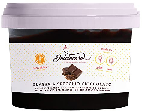 Dolcincasa.com Cristal Espejo de Chocolate Comestible Perfecto para Decorar Glaseado Pasteleria Postres Ideal para Profesionales y Principiantes 500gr