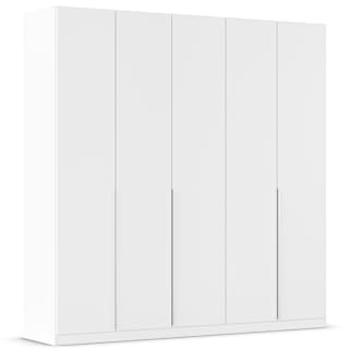 Rauch Möbel Alabama, Kleiderschrank, Farbe Weiß, Breite 226 cm | Schrank, 5-türig, Zubehör Premium, für Schlafzimmer, Kinderzimmer, Garderobe, Flur