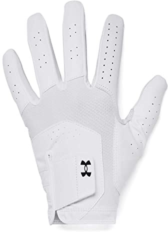 Under Armour Men's Iso-Chill Golf Glove, 100 White, LLG