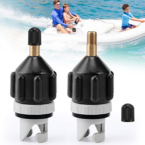 JEEZAO 2 Stück SUP Pumpe Adapter,Tragbare Ventiladapter für Aufblasbares Ruderboot,Stand Up Paddle Board,Kajak