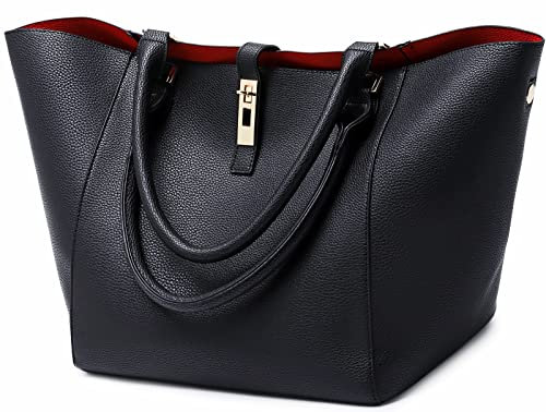 sqlp Taschen Damen Leder Groß Shopper Gross Henkeltaschen Tasche Student Schultasche Arbeit Handtaschen