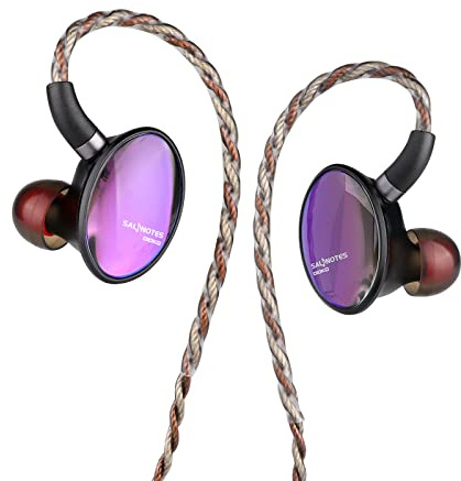 7Hz Dioko 7Hz x Crinacle Salnotes Dioko HiFi 14,6mm Planar Membran-Treiber In-Ear-Kopfhörer IEMs mit Luftfahrtaluminiumgehäuse, abnehmbares 4-adriges Litz OCC Kupferkabel für Audiophile Musiker Studio