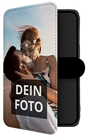PhotoFancy® – iPhone 14 Hülle mit Foto Personalisieren – Handyhülle selbst gestalten (Flipcase)
