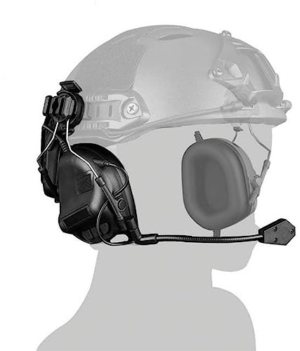 ACEXIER Taktisches Schieß-Headset Elektronisches Headset Ohrenschützer Schießen Gehörschutz für Helm Militärkopfhörer