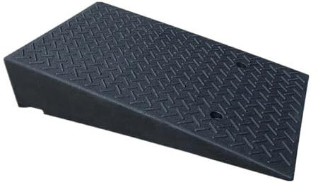 Rollstuhlrampe Auffahrkeil Türschwellenrampe Bordsteinrampe Gummi Schwellenrampe Auffahrhilfe Gummirampe mit Befestigungs-Set Bordsteinkanten Tragbar für Auto Rollstuhl Bürgersteig Wohnmobil (Size :