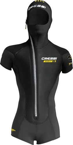 CRESSI Shell Jacket 5mm – Kurzärmeliger Überanzug aus Ultra-Stretch-Neopren mit Unterschiedlichen Stärken 5+3,5 mm