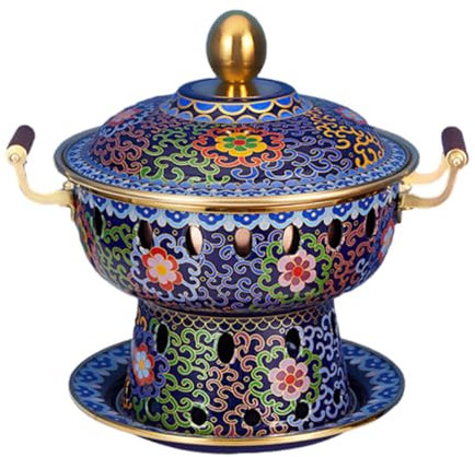 Chafing Dishes, Einzelperson, Kleiner Kupfertopf, Alter Pekinger Kleiner Dicker Kuh-Hot Pot, Chinesischer Traditioneller Cloisonné-Hot Pot, Kommerzieller Alkoholanteil, Roter Kupfer-Hot Pot,E