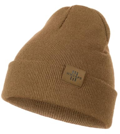 Wmcaps Mütze Kinder Jungen, Warme Weiche Wintermützen für Mädchen Kleinkind Baby, Doppellagige Strickmütze Weihnachtsgeschenke für Kinder, Kaffee