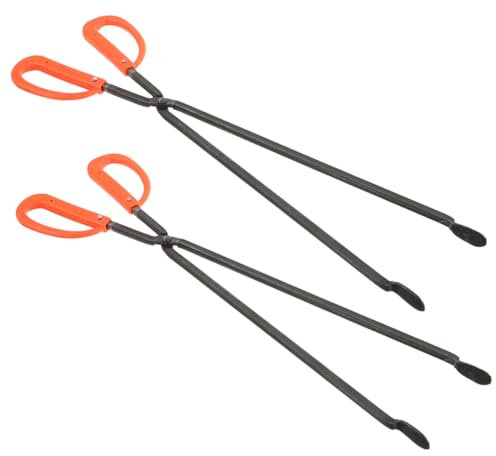 MAGICLULU 2stücke Müllgreifer Metall Als Müllsammler Und Müllwerkzeug Langer Griff Für Müllgreifer Müllklammer Und Müllzange Als Müllabholklammer Für Innen Und Außenbereich