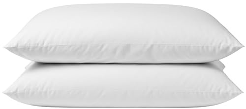 NOVOTEXTIL Almohada 90 cm Pack 2 de Fibra Hueca Siliconada Hipoalergénica, Antiácaros, Firmeza Media, Transpirable, Tacto Suave, Fácil Cuidado