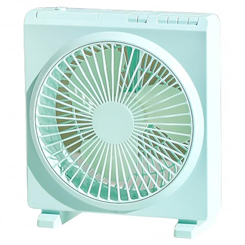 Ventilatore portatile ricaricabile - Ventilatore da tavolo ultra silenzioso a 3 velocità con potente flusso d'aria per casa, ufficio e dormitorio di raffreddamento personale