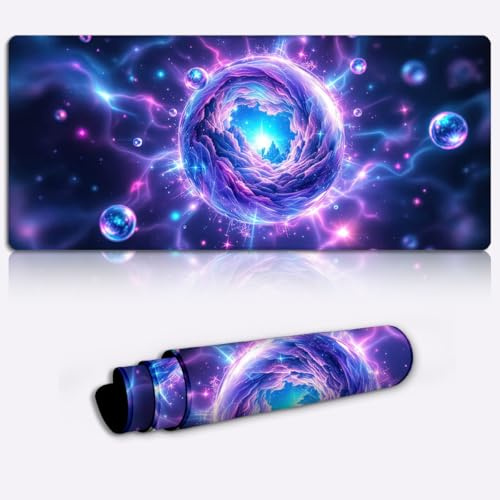 cosmic crystal portal Mouse Mat Extended for Gamers, Non-Slip Base Office Home Novelty Printed Desk Accessory Large Laptop Desktop Printed Art Ergonomic 600 * 350 * 4mm