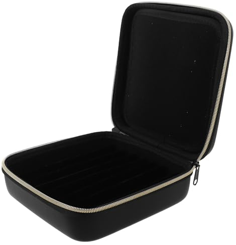 NUOBESTY Watch Bands Storage Case för Hållbar PU Organizer med Fack för Smartwatch Remmar Lätt och Portabel för Resor och Hemma Skyddar och Sorterar Klockband Effektivt