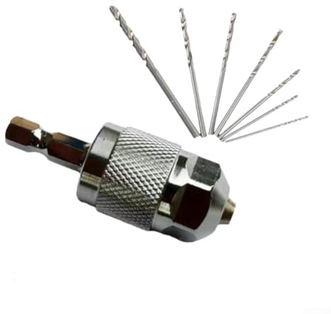Portabrocas eléctrico para amoladora, versátil de 1,5 a 6,5 mm, portabrocas de cambio rápido para herramientas giratorias de precisión (8 piezas)