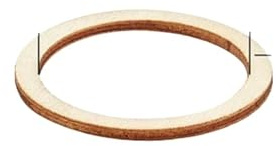 Anneau Cercle en Bois Brut Lot de 5 anneaux en bois 20 cm, plats brut for loisirs créatifs, fabrication bijoux et décoration intérieure