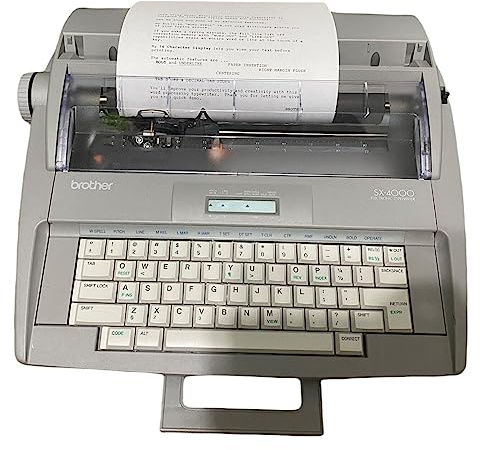 BROTHER SX-4000 LCD DISPLAY TYPEWRITER (Renewed)