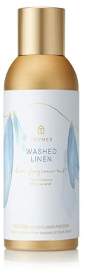 Thymes Home Fragrance Mist – Room Air Fresheners for Home Long Lasting – Air Freshener Spray – Premium Home Fragrance – Notes of Cedar Wood, Lavender & White Pepper (Washed Linen, 3 oz)