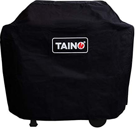 TAINO Basic Abdeckhaube Schwarz Regenschutz Gasgrill Plane Abdeckung Wetterschutz Abdeckplane Oxford Gewebe142x52x94cm (BxTxH)