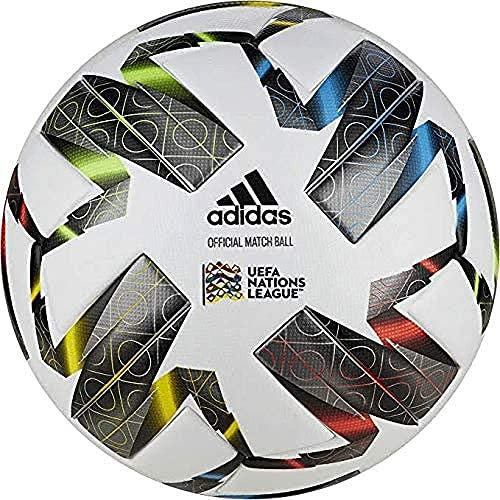 adidas FS0205 Unisex – Erwachsene UEFA NL PRO Fußball, White/NGTSKY, 5