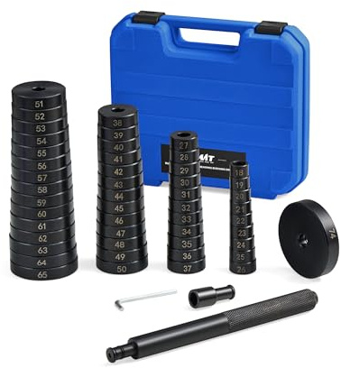 Orion Motor Tech 52-in-1 Custom Bushing Driver Tool Set and Transmission Wheel Axle Bearing Race Seal Installer Remover, Bush Removal Puller Bearing Press Tool Kit