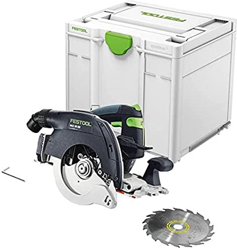 Festool Akku-Handkreissäge HKC 55 EB-Basic (mit Kreissägeblatt WOOD STANDARD, Innensechskantschlüssel), im Systainer