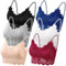 Leezepro Damen BH 6er Pack Ohne Bügel Push up Crop Top Sexy Bustier Spitze BH Set Sport BH für Alltag Yoga Fitness(Schwarz-Weiß-Grau-Haut-Rot-Blau,L)