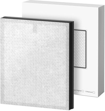 MORENTO Paquete de 2 filtros de repuesto para purificador de aire HY4866 originales para purificador de aire HY4866, versión mejorada 2 Pack | Filtro purificador de aire para humo, polvo, cabello, ajuste perfecto para purificador de aire HY4866, versión mejorada