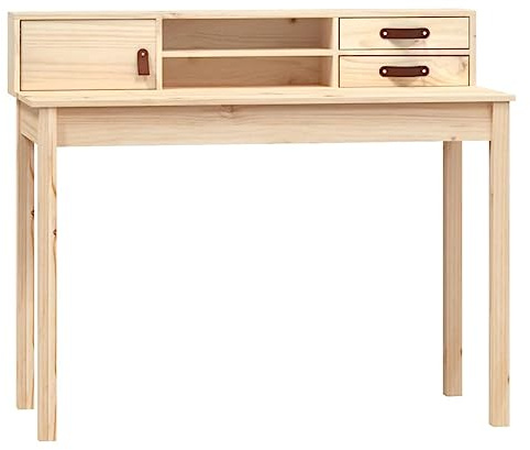 vidaXL Schreibtisch 110 x 50 x 93 cm Massivholz Kiefer