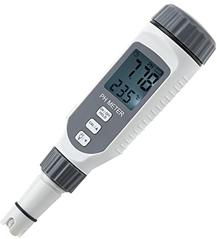 Digitaler pH-Meter für Aquarium, Präziser Wasserqualitätstester mit Temperaturkompensation, Professionelles Messgerät für Fischbecken