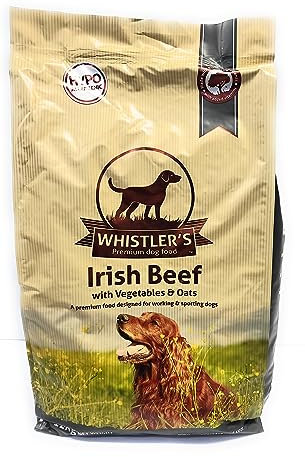 Whistler's Irish Beef with Oats & Vegetables, hypoallergenic dry dog food, suitable for all breeds 12kg