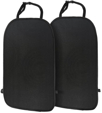 tekenewbse Rückenlehnenschutz Auto Kinder, 2 Stück Sitzschutz Rückenlehne, Wasserdicht und Pflegeleicht, Rücksitzschoner Sitzschoner Vordersitze Autositz Rückseite, Autositzschoner Rücklehnenschutz