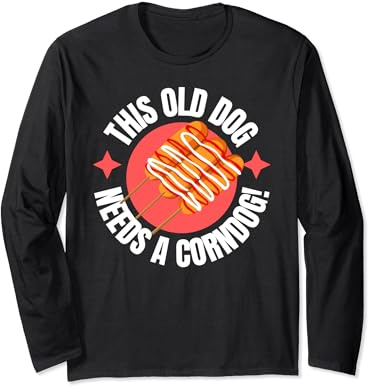 Questo vecchio cane ha bisogno di salsicce di farina di mais e papà Maglia a Manica