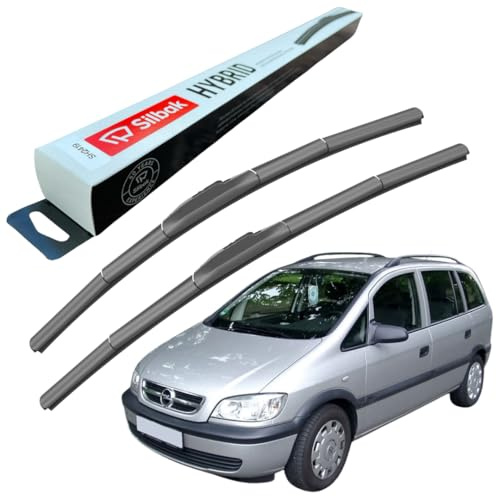 Silbak Windscreen Wipers, fits for VAUXHALL ZAFIRA (03/1999-07/2005) Front Wiper Blades, 600mm/550mm
